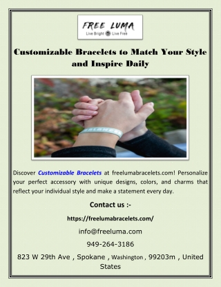 Customizable Bracelets to Match Your Style and Inspire Daily