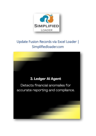 update fusion records via excel loader update