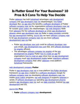 is flutter good for your business 10 pros 5 cons to help you decide