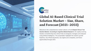 AI Based Clinical Trial Solution Market Report