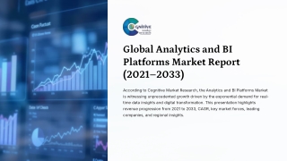 Analytics and BI Platforms Market Report