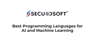 Best Programming Languages for AI and Machine Learning