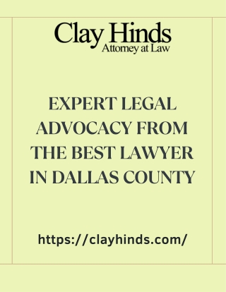 Expert Legal Advocacy from the Best Lawyer in Dallas County