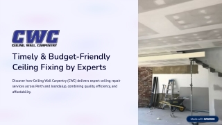 timely budget friendly ceiling fixing by experts