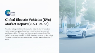 Electric Vehicles EVs Market Report
