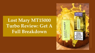 Lost Mary MT15000 Turbo Review: Get A Full Breakdown