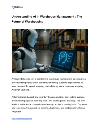Understanding AI in Warehouse Management _ The Future of Warehousing