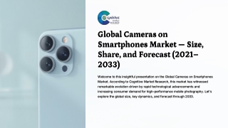 Cameras on Smartphones market Size, Share and Forcast