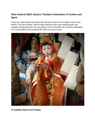 Gion Festival 2025_ Kyoto’s Timeless Celebration of Culture and Spirit