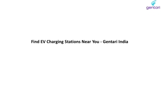 Find EV Charging Stations Near You - Gentari India