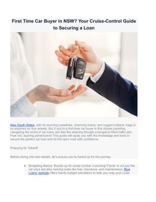 Truck Loan in Sydney