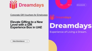 Elevate Gifting to a New Level with a Gift Experience Box in UAE