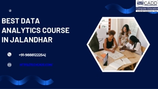 Best Data Analytics course in Jalandhar