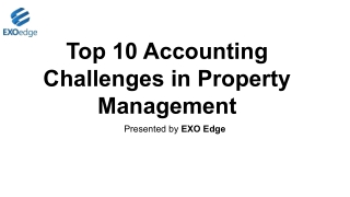 Top 10 Accounting Challenges in Property Management