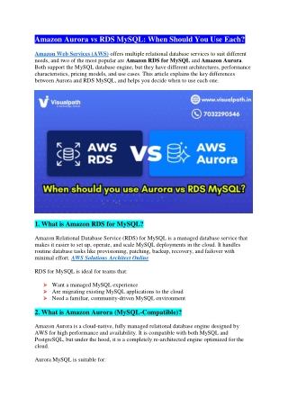 Top AWS Solutions Architect Training - AWS Certification Training Courses