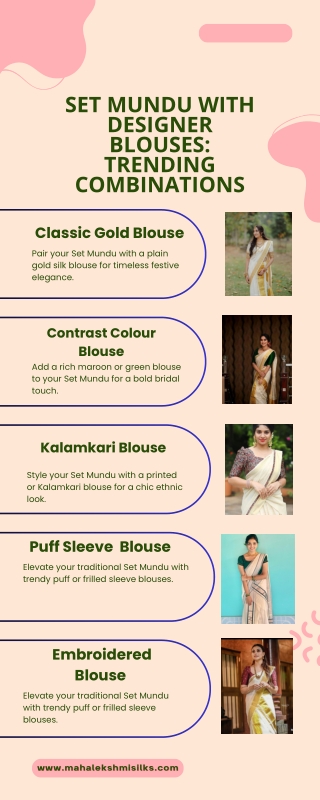 Set Mundu with Designer Blouses Trending Combinations