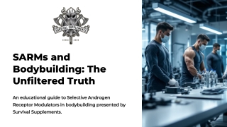 SARMs Bodybuilding: The Unfiltered Truth
