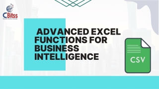 boost your skills-  Advance Excel Training in Chandigarh