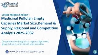 Medicinal Pullulan Empty Capsules Market