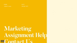 Hire Experts for Online Marketing Assignment Help