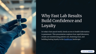 Lab Efficiency That Patients Feel: Faster Reports, Better Care