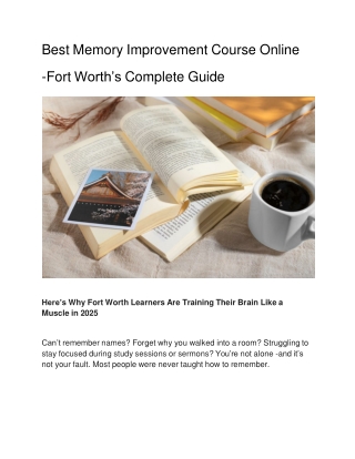 best-memory-improvement-course-online-fort-worth’s-complete-guide