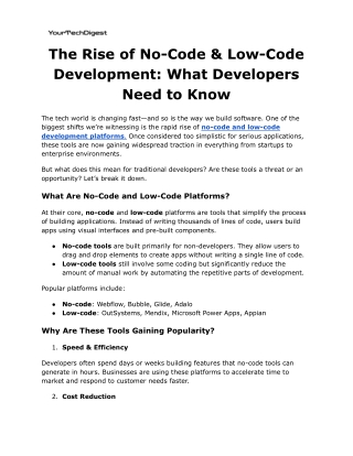 The Rise of No-Code & Low-Code Development_ What Developers Need to Know