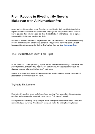 From Robotic to Riveting_ My Novel’s Makeover with AI Humanizer Pro (1)