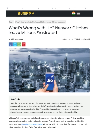 “Jio Down Again: A Look at the Latest Service Disruption”
