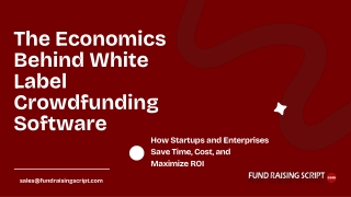 the economics behind white label crowdfunding