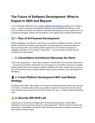 the future of software development what to expect
