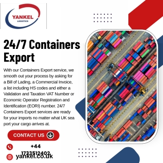 24 7 containers export