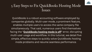Understanding "Hosting Mode is Off" in QuickBooks