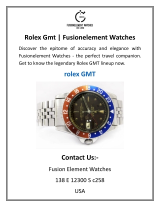 Rolex Gmt