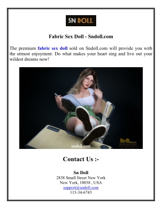 Fabric Sex Doll - Sndoll.com