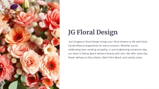 Just Gorgeous Floral Design | Delray Beach Florist