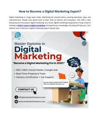 How to Become a Digital Marketing Expert?