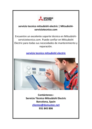 servicio tecnico mitsubishi electric | Mitsubishi-serviciotecnico.com
