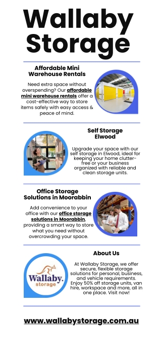 Affordable Mini Warehouse Rentals