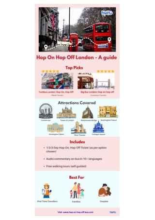 Discover Hop on hop off london Attractions by bus