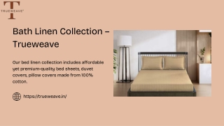 Buy Premium Hotel Bedsheets Online – Trueweave Collection