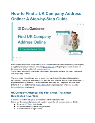 How to Find a UK Company Address Online_ A Step-by-Step Guide