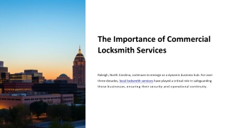 Business Lock & Key Essentials: A Guide to Commercial Locksmith Services