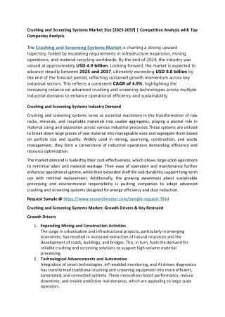 Crushing and Screening Systems Market Size