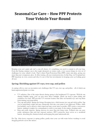 Seasonal Car Care – How PPF Protects Your Vehicle Year-Round (1)
