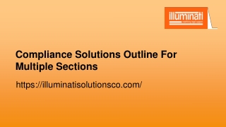 Compliance Solutions outline for multiple section