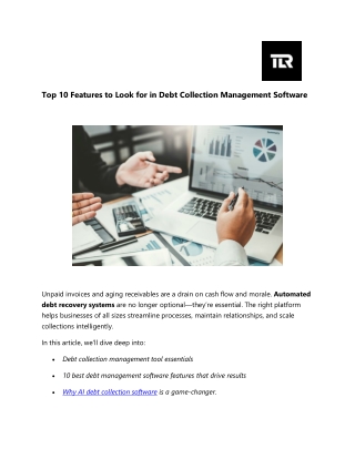 Top 10 Features to Look for in Debt Collection Management Software