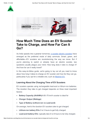 how-much-time-does-an-ev-scooter-take-to-charge-and-how-far-can-it-go