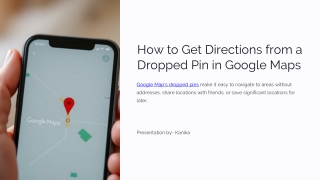 how to get directions from a dropped