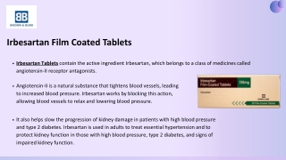 Irbesartan Tablets - Brown &amp; Burk